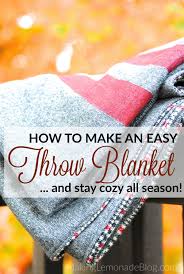 diy throw blanket tutorial stay warm