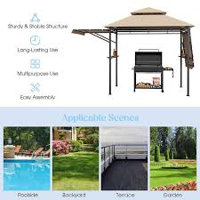 Gymax 13 5 Ft X 4 Ft Patio Bbq Grill