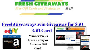 4 signing up for a mobile rewards program. 50 Amazon Or Ebay Gift Card Giveaway Giveaway Monkey