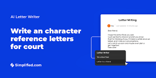 character reference letters for court