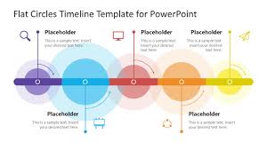 flat circles timeline template for