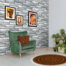 Dundee Deco 3d Falkirk Retro 10 1000 In X 38 In X 19 In Grey Faux Old Brick Pvc Wall Panel