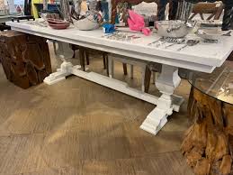 trestle dining table t gregory imports