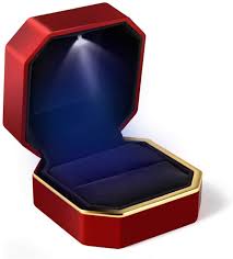 luxury ring box square velvet wedding