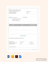Free Office Rent Receipt Sample Download 84 Receipts In Word