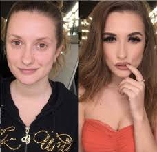 create meme before and after makeup