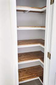 how to build corner pantry shelves
