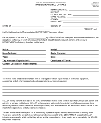 Download Manufactured Home Bill Of Sale For Free Formtemplate