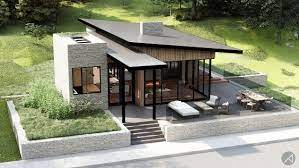 Contemporary Cabin House Plan 2