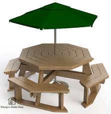Octagon Picnic Table Easy Woodworking