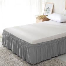 Light Grey Bed Skirt Grey Bedding