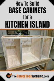 how to build base cabinets for a
