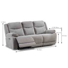 robson electric reclining 3 seater sofa
