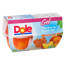 dole peaches in strawberry gel fruit cups