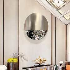 Simple Art Mirror Round Hallway Living