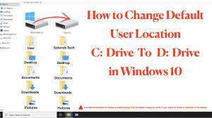 user storage location to another drive