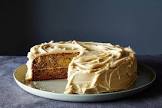 amish banana nut cake with penuche frosting