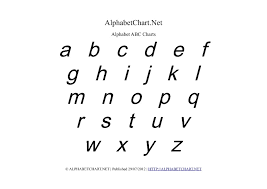 Lowercase Alphabet Charts In Pdf Normal Bold Italic