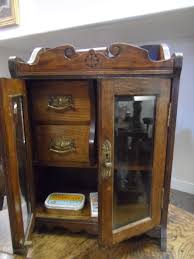 super victorian oak smokers cabinet