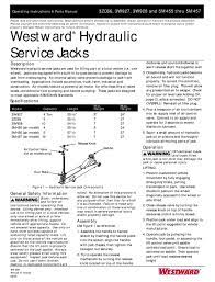 westward 3zc66 operating instructions