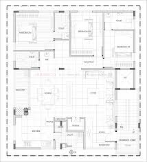 40x45 West Facing House Plan 3d