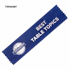 ribbon best table topics muskurado