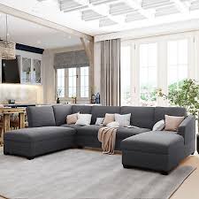 Modular Sectional U Shape Sofa Set With