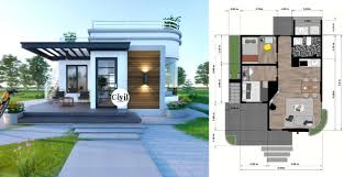 modern small house design 6 x 7 m