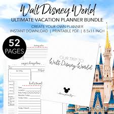 walt disney world vacation planner
