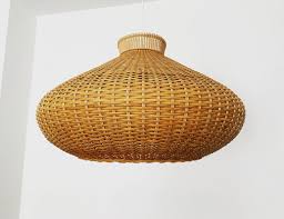 Large Wicker Pendant Lamp 1960s For Sale At Pamono