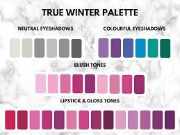 winter palettes how to match to pale