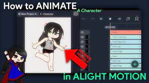 how to animate a character in alight