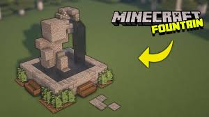 minecraft fountain tutorial designs