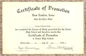 Free Promotion Certificate Templates