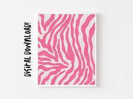Pink Animal Print Zebra Print
