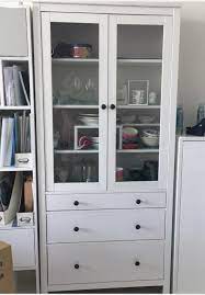 ikea hemnes glass door cabinet with 3