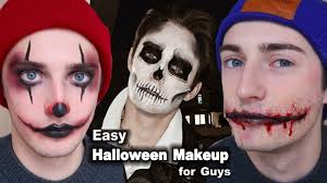 3 halloween looks for men makeup for