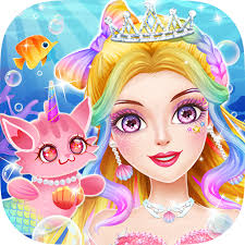 play princess mermaid beauty salon