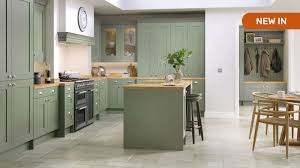 green kitchens sage green dark