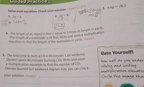Guided Practice Solve Each Equation