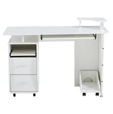 Available in pine, exotic maple, maple and oak. Latitude Run Solid Wood Computer Desk Office Table With Pc Droller Storage Shelves And File Cabinet Two Drawers Cpu Tray A Shelf Used For Planting Single White Wayfair