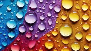 water drops wallpaper 4k colorful