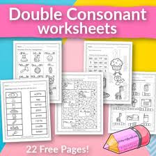 double consonant worksheets free word
