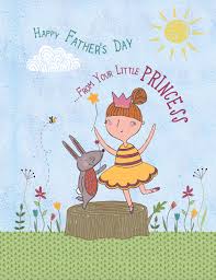 Fathers Day Card From Princess Daughter Embellished Hand Finished Card