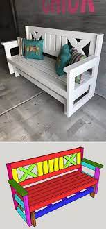 40 Creative Outdoor Bench Diy Ideas And