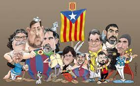 Los independentistas catalanes en una viñeta de Jorge Laffarga