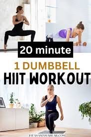 1 dumbbell hiit workout with pdf