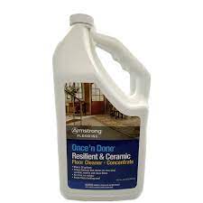 armstrong s 338 once n done resilient and ceramic floor cleaner concentrate 1 2 gallon 64 oz