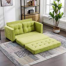 green chenille 2 seater loveseat sofa