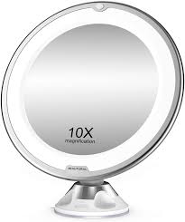 lighted magnifying vanity makeup mirror